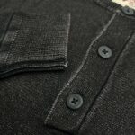 Exported Black Henley Sweater | SST10 - Image 6