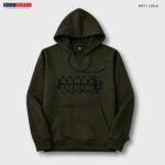 Premium Designer Ribbed Hoodie | HD11-Olive