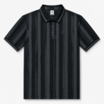 Vertical Stripe Premium Imported Polo Shirt – CQP02-Black