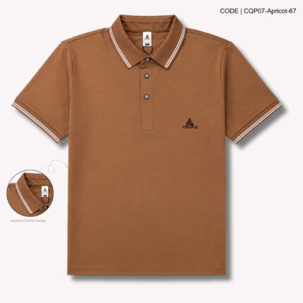 Imported Solid Executive Polo – CQP07-Apricot