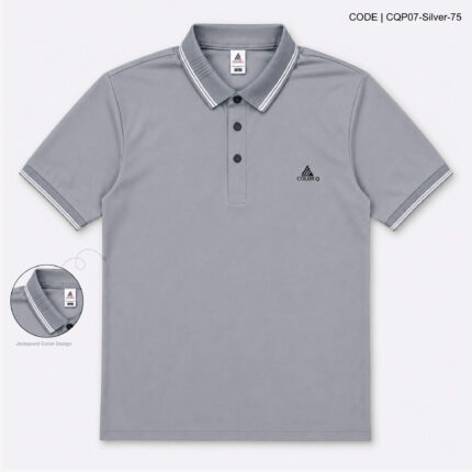 Imported Solid Executive Polo – CQP07-Silver