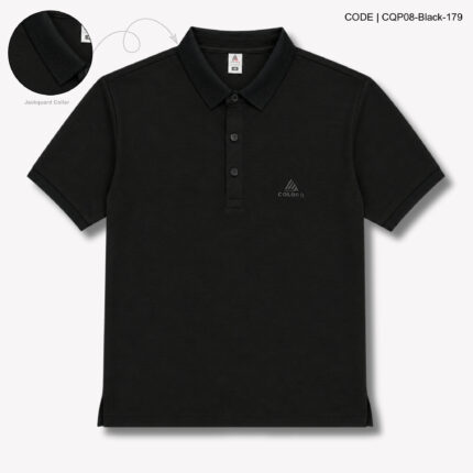 Imported Platinum Solid Polo – CQP08-Black-179