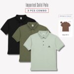 3 Pcs Combo Imported Platinum Solid Polo – CQP08